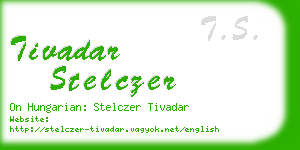 tivadar stelczer business card